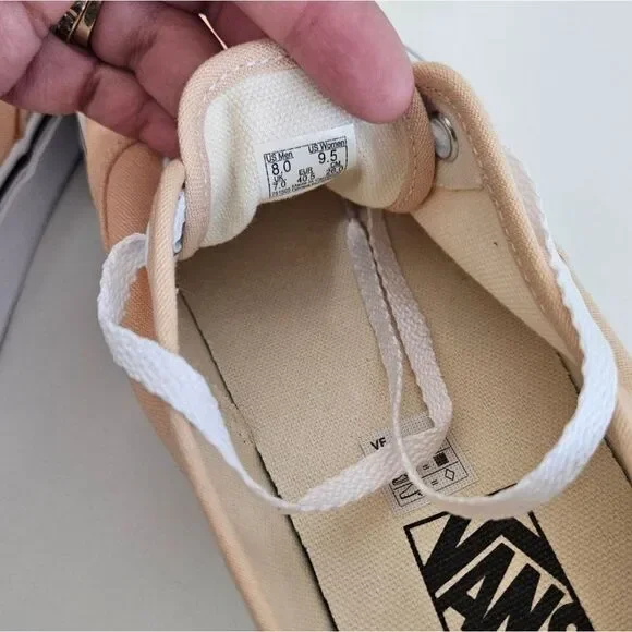 NWT Vans | Color Theory Honey Peach Authentic Low Top Lace Up Shoes Womens 9.5 - Picture 8 of 9